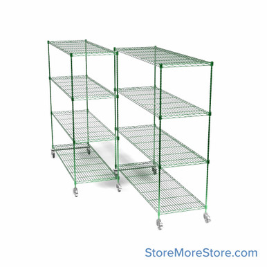 Pull Out Wire Shelving 39''W x 72''D x 91''H -POG217286-2 SMS-08-V45-POG217286-2