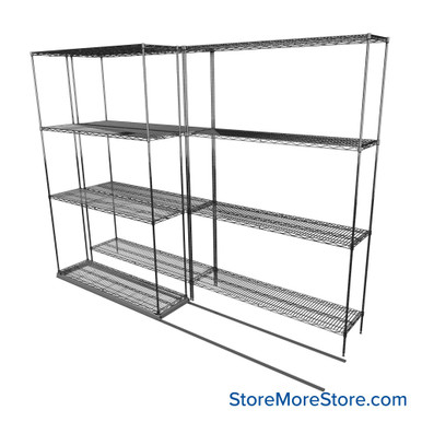 Sliding Wire Shelving 102''W x 30''D x 78''H - LAT-1448-21 SMS-08-01-V94-LAT-1448-21