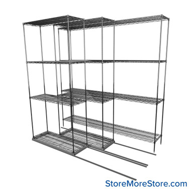 Sliding Wire Shelving 78''W x 46''D x 78''H - LAT-1436-21-T SMS-08-01-V94-LAT-1436-21-T