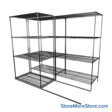 Sliding Wire Shelving 90''W x 50''D x 78''H - LAT-2442-21-ZN SMS-08-01-V94-LAT-2442-21-ZN