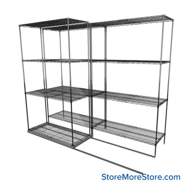 Sliding Wire Shelving 90''W x 38''D x 78''H - LAT-1842-21 SMS-08-01-V94-LAT-1842-21