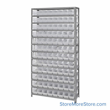 Bin Storage Shelves 36''W x 18''D x 75''H - 1875-103CL SMS-08-V45-1875-103CL