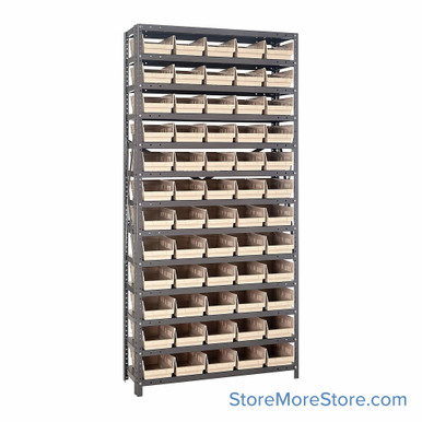 Bin Storage Shelves 36''W x 18''D x 75''H - 1875-104IV SMS-08-V45-1875-104IV