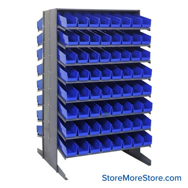 Storage Shelves with Bins 36''W x 36''D x 60''H - QPRD-103BL SMS-08-V45-QPRD-103BL