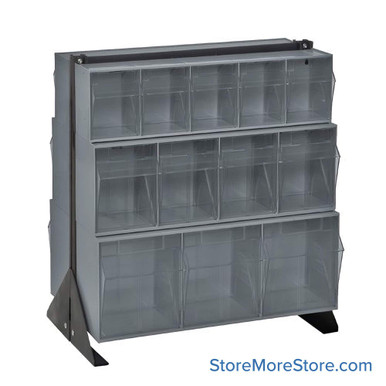Hardware Bin Rack 23.63''W x 20.25''D x 28''H - QFS224-24GY SMS-08-V45-QFS224-24GY