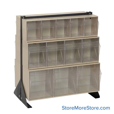 Hardware Bin Rack 23.63''W x 20.25''D x 28''H - QFS224-24IV SMS-08-V45-QFS224-24IV
