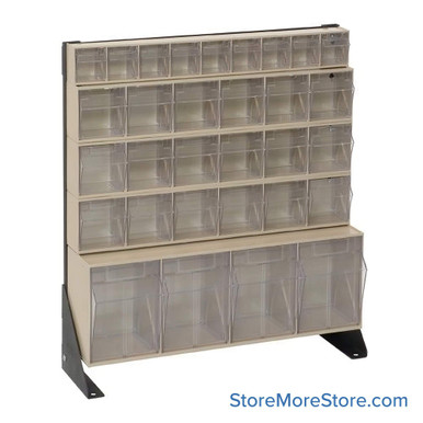 Hardware Bin Rack 23.63''W x 10''D x 28''H - QFS124-31IV SMS-08-V45-QFS124-31IV