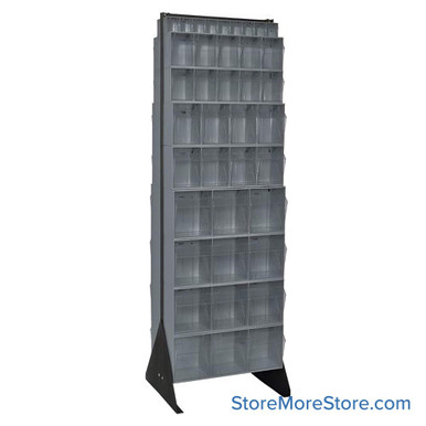 Hardware Bin Rack 23.63''W x 20.25''D x 75''H - QFS270-72GY SMS-08-V45-QFS270-72GY