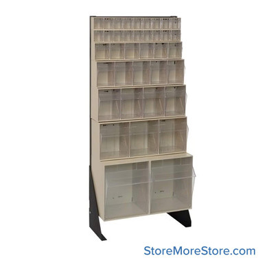 Hardware Bin Rack 23.63''W x 10''D x 52''H - QFS148-38IV SMS-08-V45-QFS148-38IV