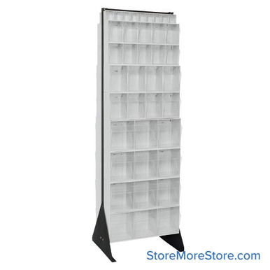 Hardware Bin Rack 23.63''W x 20.25''D x 80''H - QFS270-72WT-C SMS-08-V45-QFS270-72WT-C