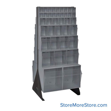 Hardware Bin Rack 23.63''W x 20.25''D x 57''H - QFS248-76GY-C SMS-08-V45-QFS248-76GY-C