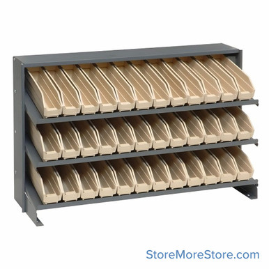 Workbench Parts Organizer 36''W x 12''D x 23''H - QPRHA-100IV SMS-08-V45-QPRHA-100IV