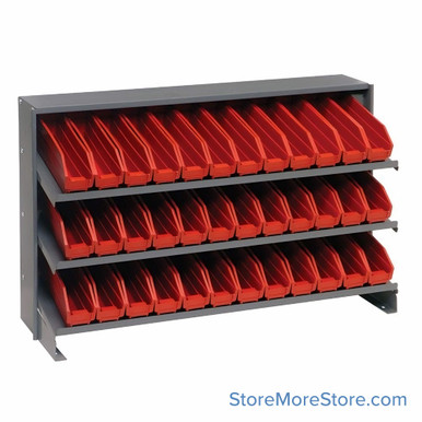 Workbench Parts Organizer 36''W x 12''D x 23''H - QPRHA-100RD SMS-08-V45-QPRHA-100RD