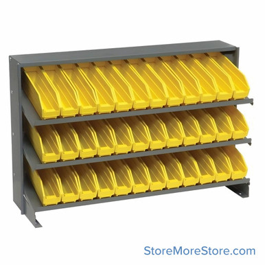 Workbench Parts Organizer 36''W x 12''D x 23''H - QPRHA-100YL SMS-08-V45-QPRHA-100YL