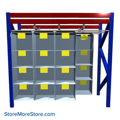 Pallet Rack Storage Bins 108''W x 48''D x 80''H - 404124 SMS-09-V103-404124