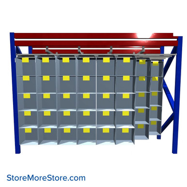 Pallet Rack Storage Bins 144''W x 48''D x 80''H - 404119 SMS-09-V103-404119