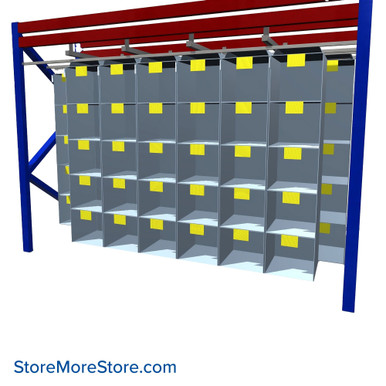 Pallet Rack Storage Bins 144''W x 48''D x 80''H - 404122 SMS-09-V103-404122