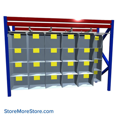 Pallet Rack Storage Bins 144''W x 48''D x 80''H - 404125 SMS-09-V103-404125