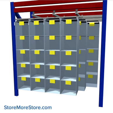 Pallet Rack Storage Bins 96''W x 42''D x 80''H - 404117 SMS-09-V103-404117