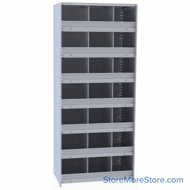 Bin Storage Rack 36''W x 12''D x 87''H - 5536-12HG SMS-08-V39-5536-12HG