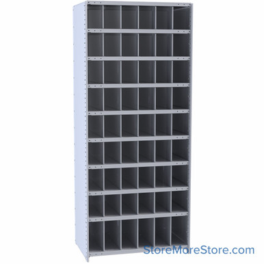 Bin Storage Rack 36''W x 12''D x 87''H - 5528-12HG SMS-08-V39-5528-12HG