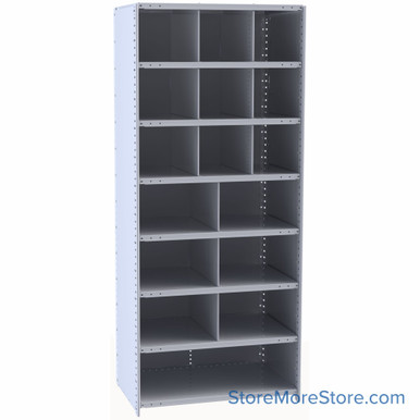 Bin Storage Rack 36''W x 12''D x 87''H - 5533-12HG SMS-08-V39-5533-12HG