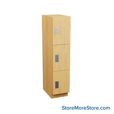 Multi-Compartment Lockers, 15" W x 24" D x 58" H, 15" Column Width, 3 Tiers, Padlock Hasp SMS-05-V90-MCLC-152454