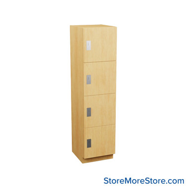 Multi-Compartment Lockers, 24" W x 24" D x 94" H, 24" Column Width, 4 Tiers, Combination Lock SMS-05-V90-MCLD-242490-CL