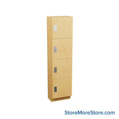 Multi-Compartment Lockers, 24" W x 15" D x 72" H, 24" Column Width, 4 Tiers, Padlock Hasp SMS-05-V90-MCLD-241568