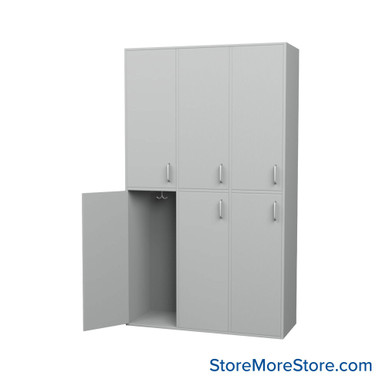 Double Tier Locker 42''W x 16''D x 72''H - Y9610-721642 SMS-05-V52-Y9610-721642