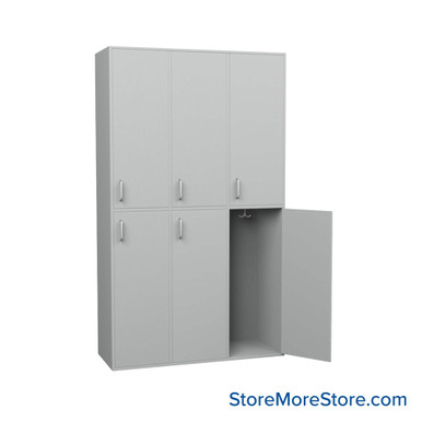 Double Tier Locker 42''W x 16''D x 72''H - Y9620-721642 SMS-05-V52-Y9620-721642