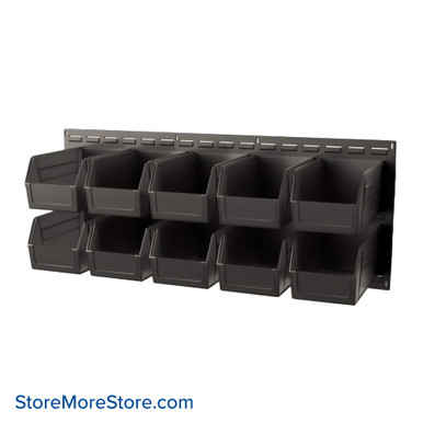 Wall Mounted Storage Bins 48''W x 14.75''D x 19''H - QLP-4819-240 SMS-08-V45-QLP-4819-240