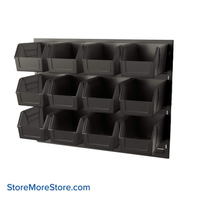 Wall Mounted Storage Bins 27''W x 9.25''D x 21''H - QLP-2721-221 SMS-08-V45-QLP-2721-221
