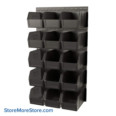 Wall Mounted Storage Bins 36''W x 18''D x 61''H - QLP-3661-260 SMS-08-V45-QLP-3661-260