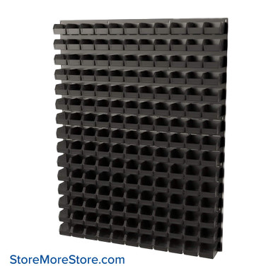 Wall Mounted Storage Bins 48''W x 5.38''D x 61''H - QLP-4861-210 SMS-08-V45-QLP-4861-210