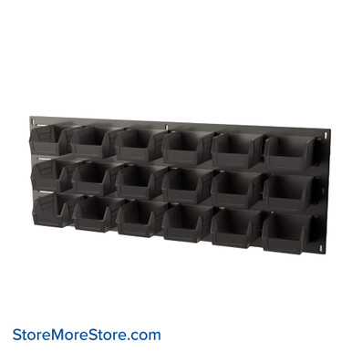Wall Mounted Storage Bins 36''W x 5.38''D x 12''H - QLP-3612-210 SMS-08-V45-QLP-3612-210