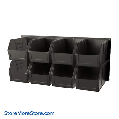 Wall Mounted Storage Bins 48''W x 18''D x 19''H - QLP-4819-260 SMS-08-V45-QLP-4819-260