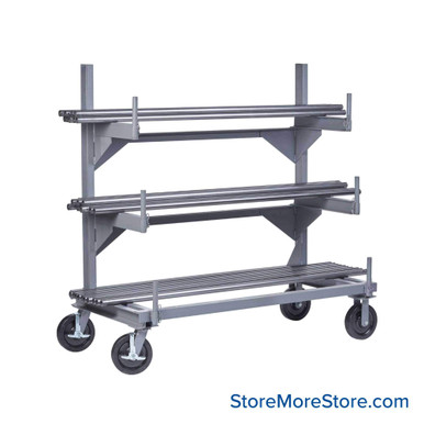 Mobile Pipe Rack 48''W x 24''D x 61''H - CBR24488PHBK SMS-08-V87-CBR24488PHBK