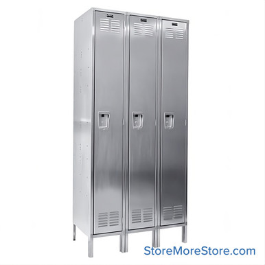 Stainless Steel Locker 54''W x 18''D x 78''H - USS3888-1-CL SMS-05-V39-USS3888-1-CL