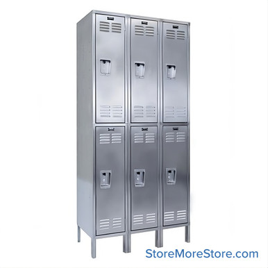 Stainless Steel Locker 36''W x 18''D x 78''H - USS3288-2-CL SMS-05-V39-USS3288-2-CL