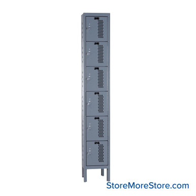 Expanded Metal Locker 12''W x 12''D x 78''H - U1228-6HDV SMS-05-V39-U1228-6HDV