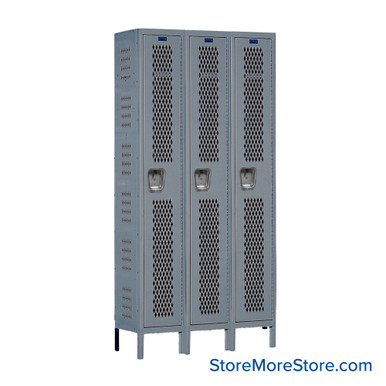 Expanded Metal Locker 36''W x 12''D x 78''H - U3228-1HV-A-CL SMS-05-V39-U3228-1HV-A-CL