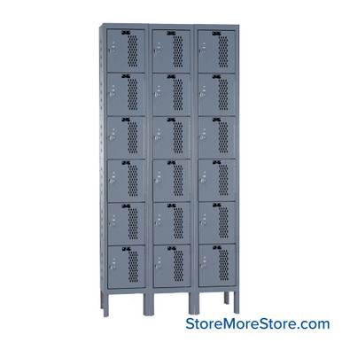 Expanded Metal Locker 36''W x 18''D x 78''H - U3288-6HDV SMS-05-V39-U3288-6HDV
