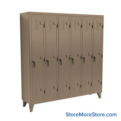 Industrial Lockers 74''W x 18''D x 78''H - 66-18-1TSL SMS-05-V03-66-18-1TSL