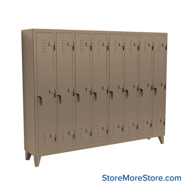 Industrial Lockers 98''W x 18''D x 78''H - 86-18-1TSL SMS-05-V03-86-18-1TSL