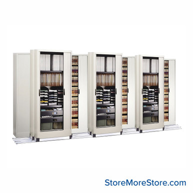 Cabinets on Tracks 156''W x 59.25''D x 85''H - FH36433-DC-CC SMS-01-V37-FH36433-DC-CC