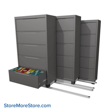 Filing Cabinets on Tracks 78''W x 61.5''D x 70.25''H - LATH365211 SMS-01-V37-LAT365211