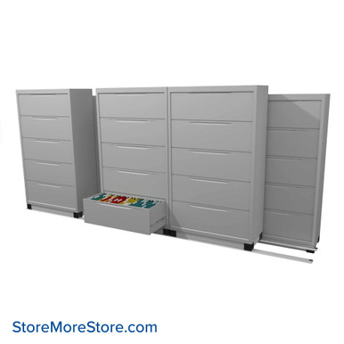Filing Cabinets on Tracks 156''W x 40''D x 70.25''H - LATH36543 SMS-01-V37-LAT36543