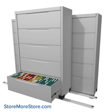 Filing Cabinets on Tracks 90''W x 40''D x 70.25''H - LATH42521 SMS-01-V37-LAT42521