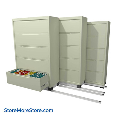 Filing Cabinets on Tracks 90''W x 61.5''D x 70.25''H - LATH425211 SMS-01-V37-LAT425211